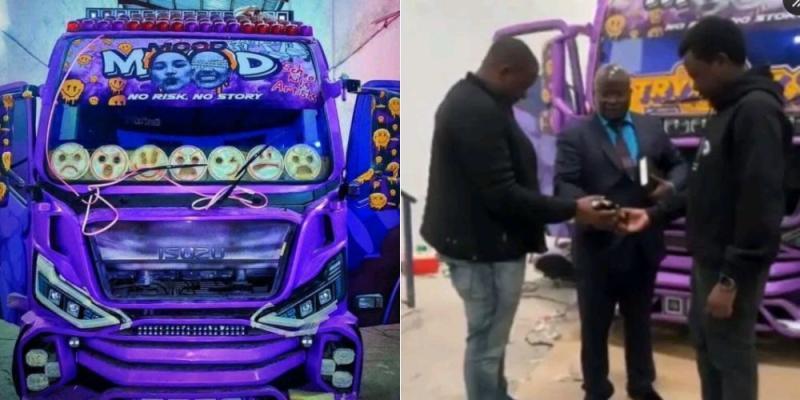 The newly launched matatu-'Mood'.